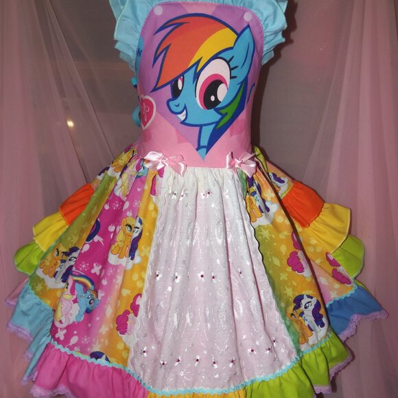 My Little Pony Rainbow Dash Girl Dress Size 5t/6NEW